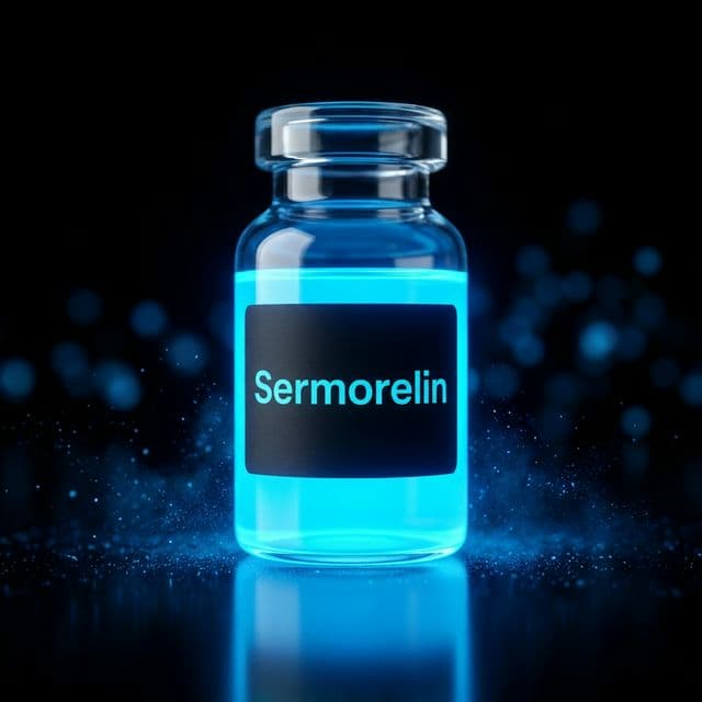 Sermorelin – Wissenschaftliche Illustration
